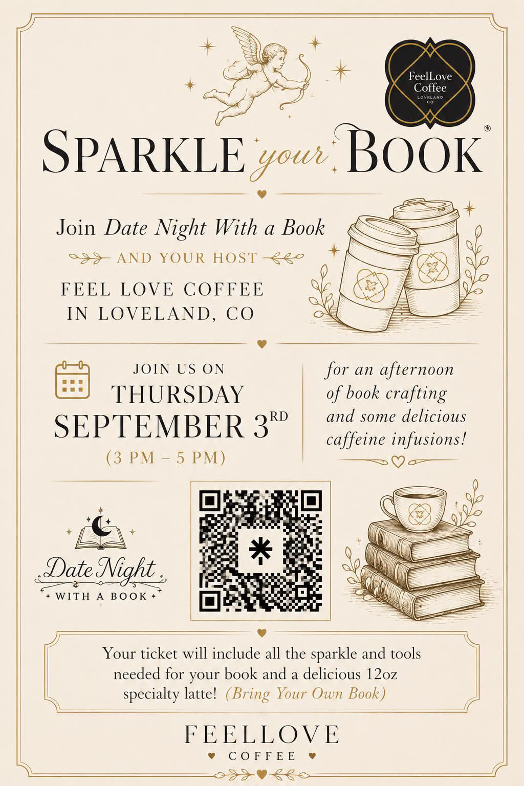 Sparkle Your Book -Feel Love Coffee- Loveland