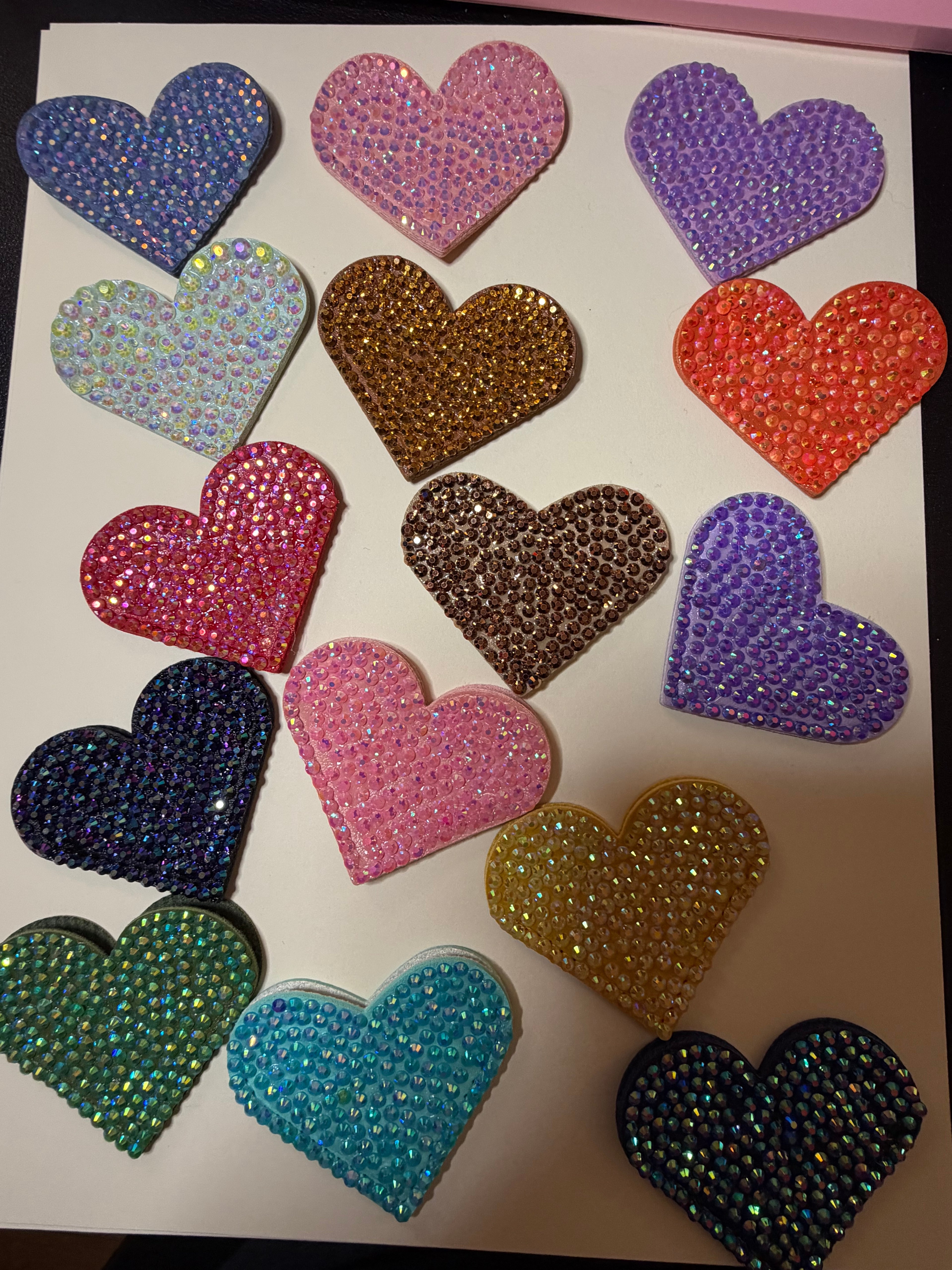 Sparkle heart bookmark