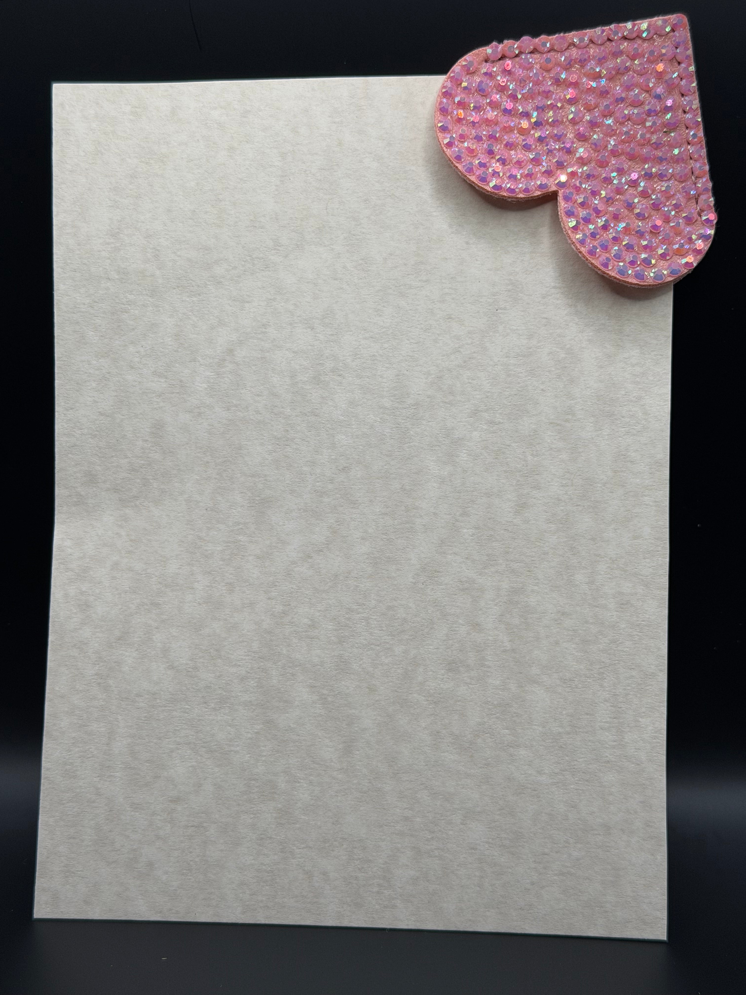 Sparkle heart bookmark