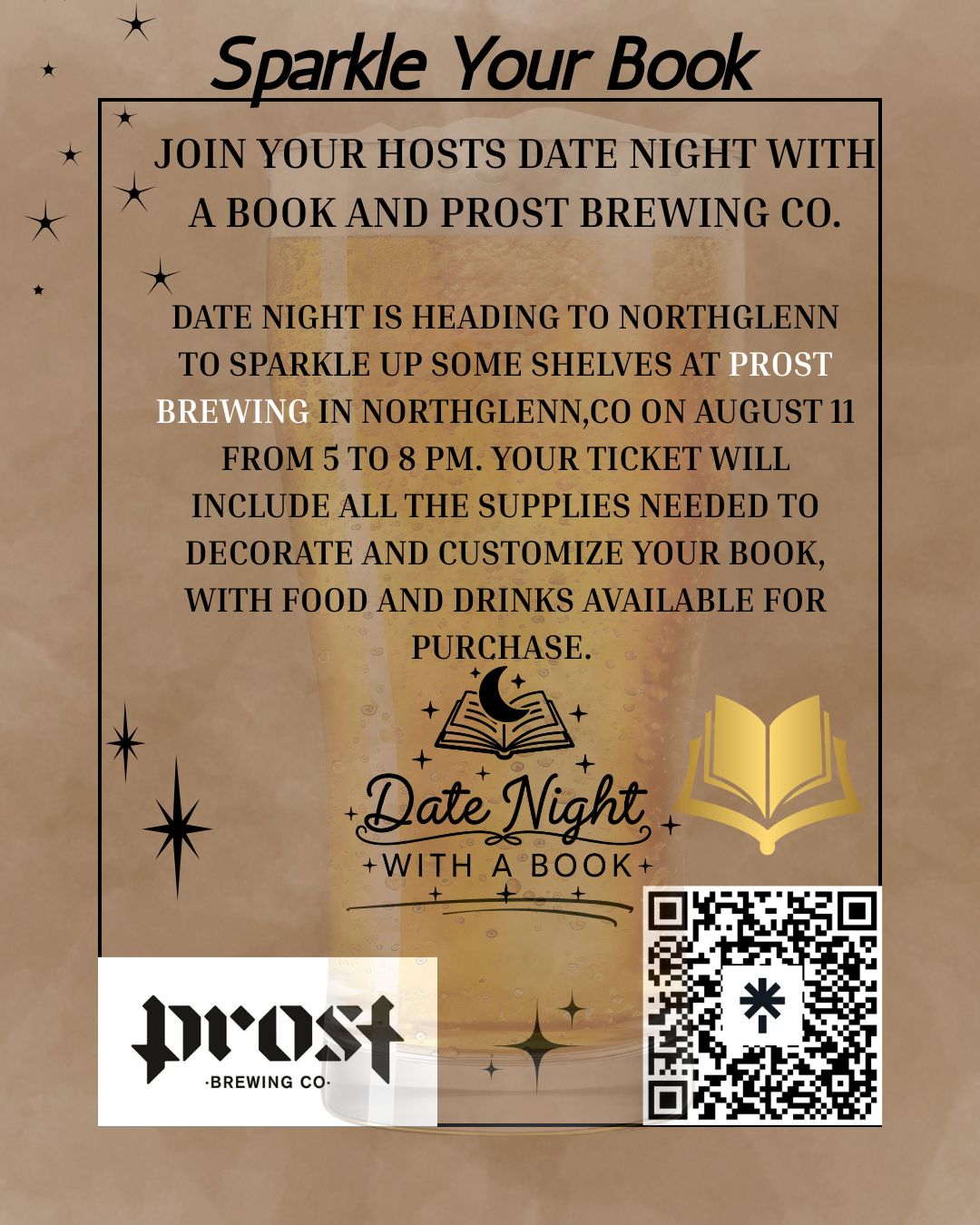 Sparkle your Book -Prost Brewing Northglenn,Co