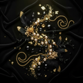 Dark & Golden Glam - Bright Jet Black