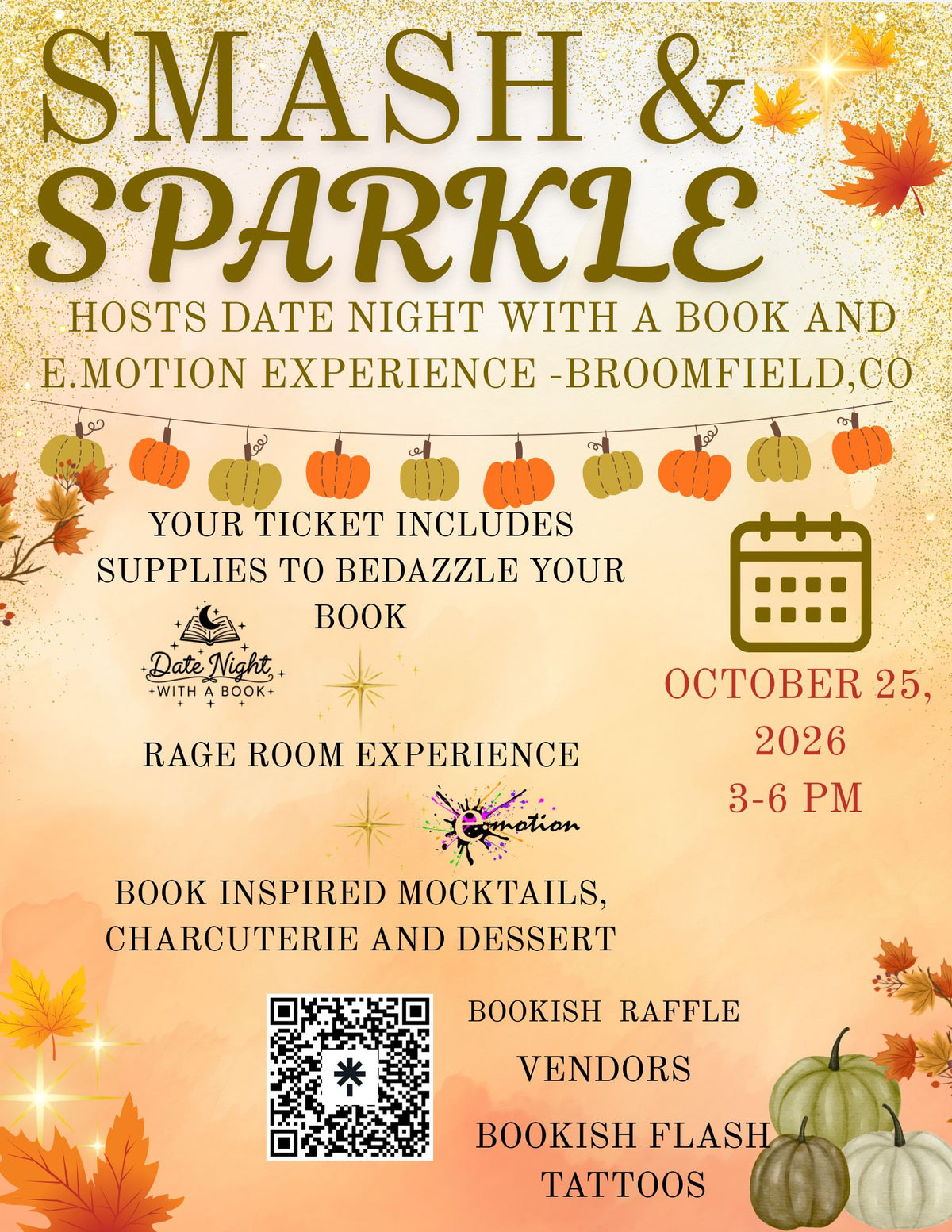 Smash and Sparkle - A book bedazzle and rage room experience